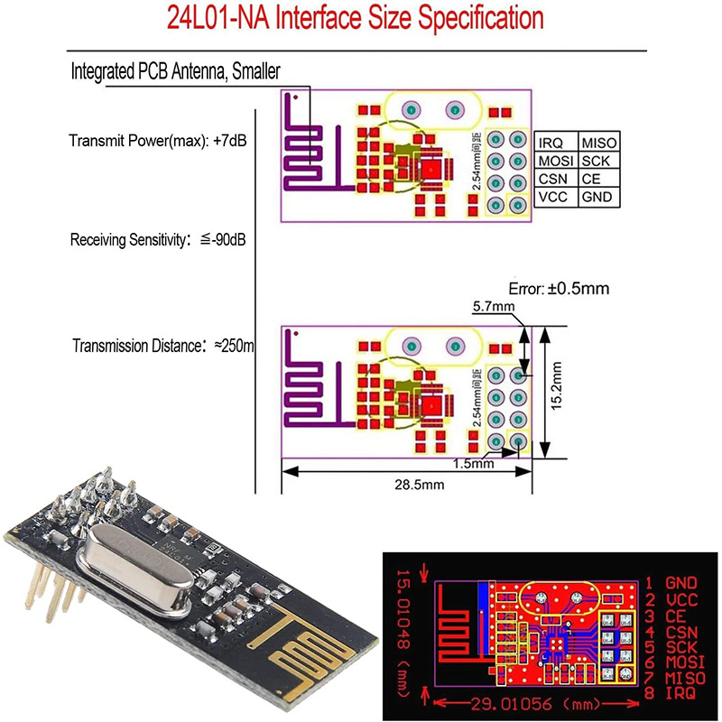 NRF24L01+ 2.4G wireless data t - Nrf24L01 recension och pris