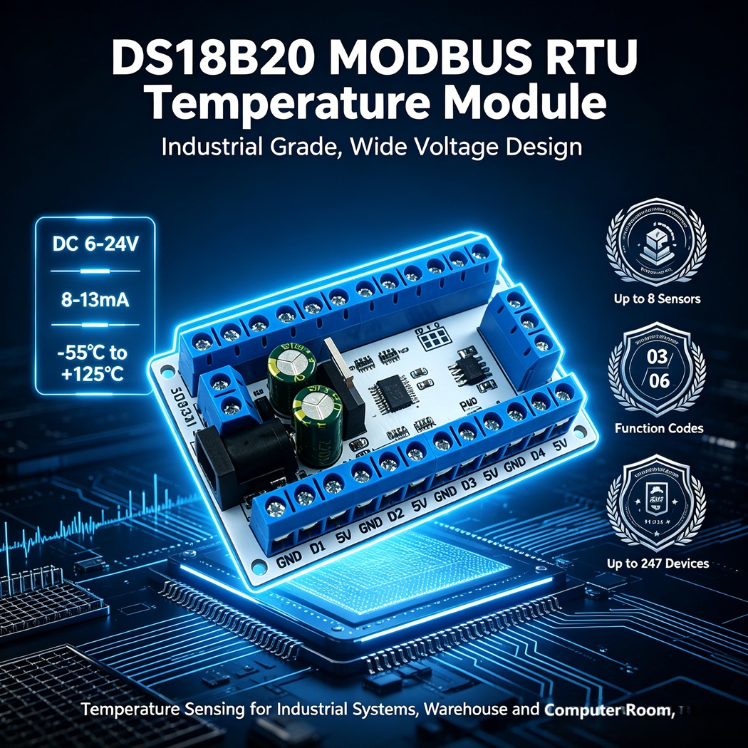 8 Channel DS18B20 Temperature  - Ds18B20 recension och pris