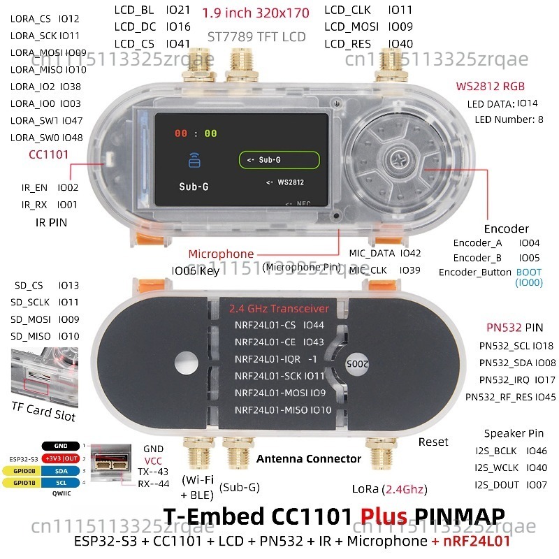 T-Embed CC1101 ESP32-S3 Develo - Nrf24L01 recension och pris