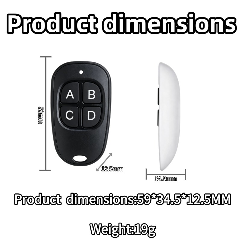 433MHz Universal Wireless Remo - Relay Module 4 Channel recension och pris
