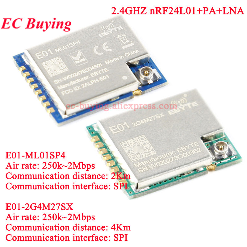 10Pcs/1pc E01-2G4M27SX ML01SP4 - Nrf24L01 recension och pris