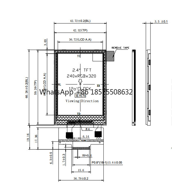 Industrial 2.4-inch TFTLCD tou - Ili9341 recension och pris