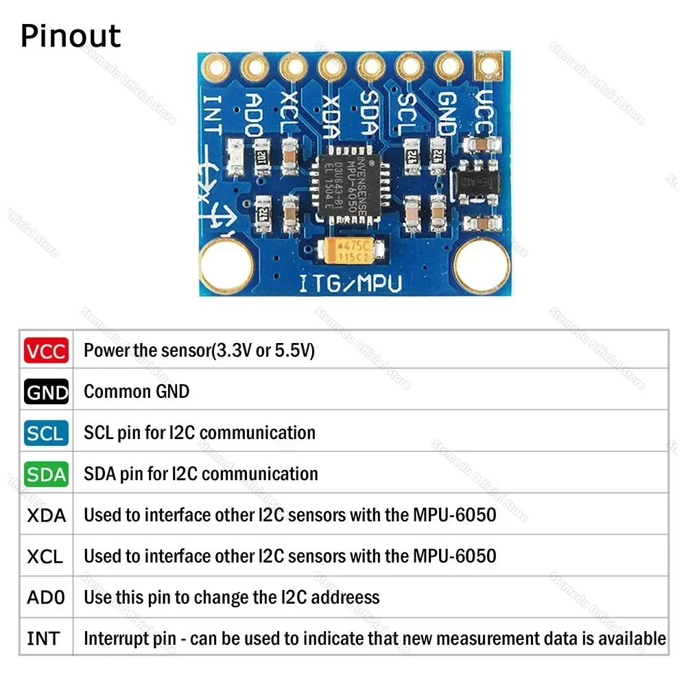 GY-521 MPU-6050 3 Axis Gyrosco - Mpu6050 recension och pris